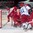 OSTRAVA, CZECH REPUBLIC - MAY 6: Denmark's Emil Kristensen #28 goes down in the crease with Russia's Vladimir Tarasenko #91 in front  during preliminary round action at the 2015 IIHF Ice Hockey World Championship. (Photo by Richard Wolowicz/HHOF-IIHF Images)

